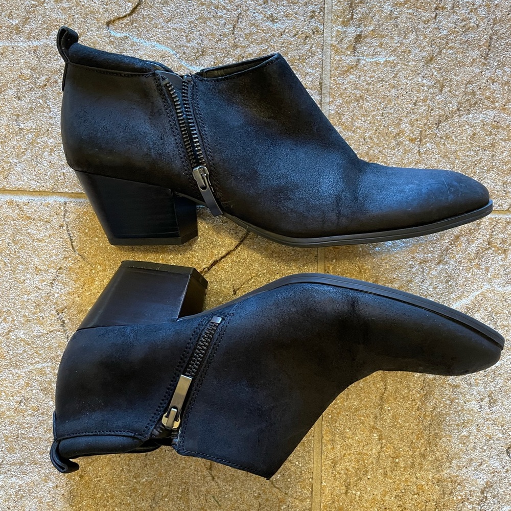 Franco Sarto Black ‘Granite’ Ankle Bootie Size 9.5
